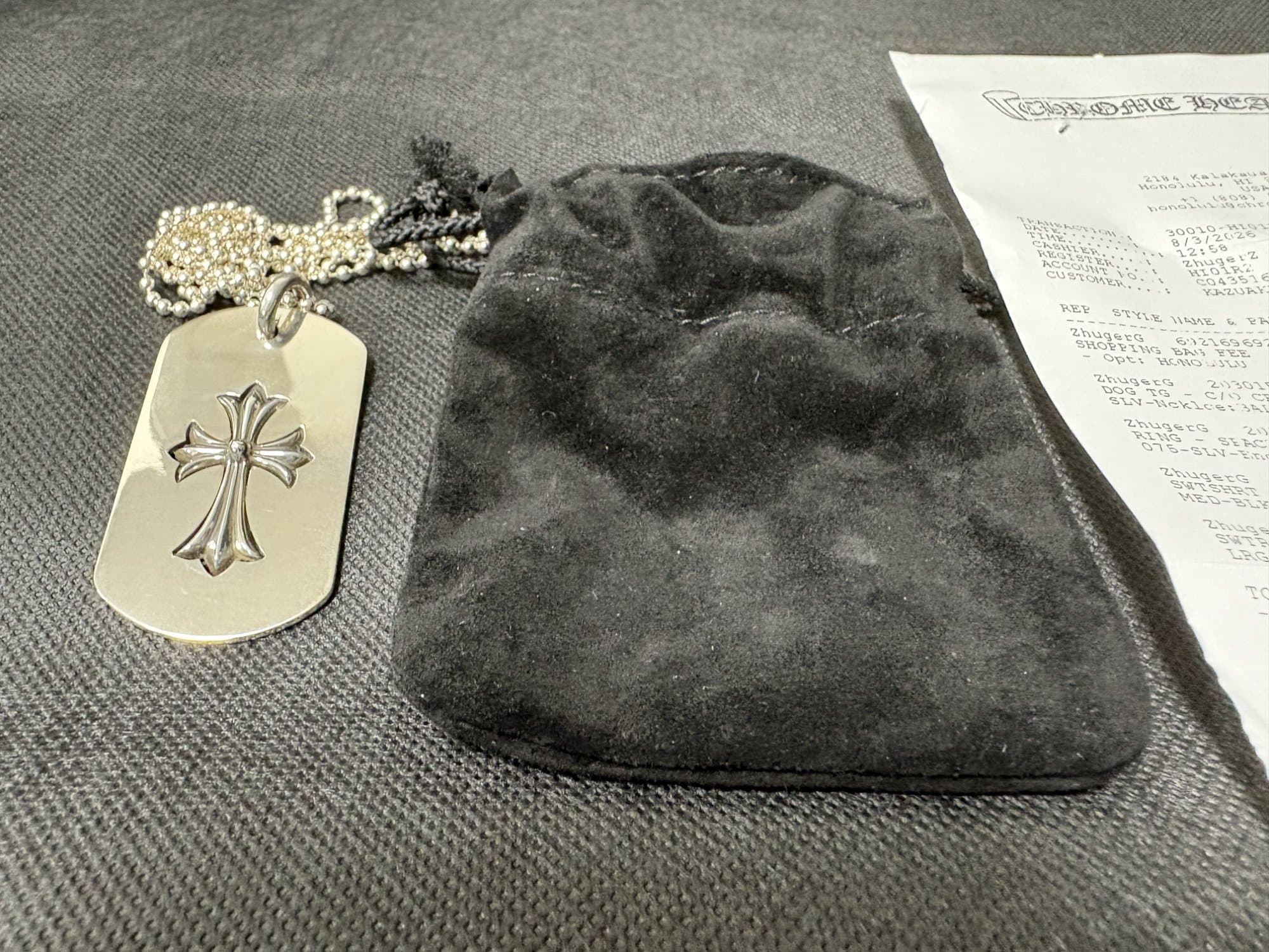 CHROME HEARTS クロス ドッグタグ ネックレス - 商品写真 2/3