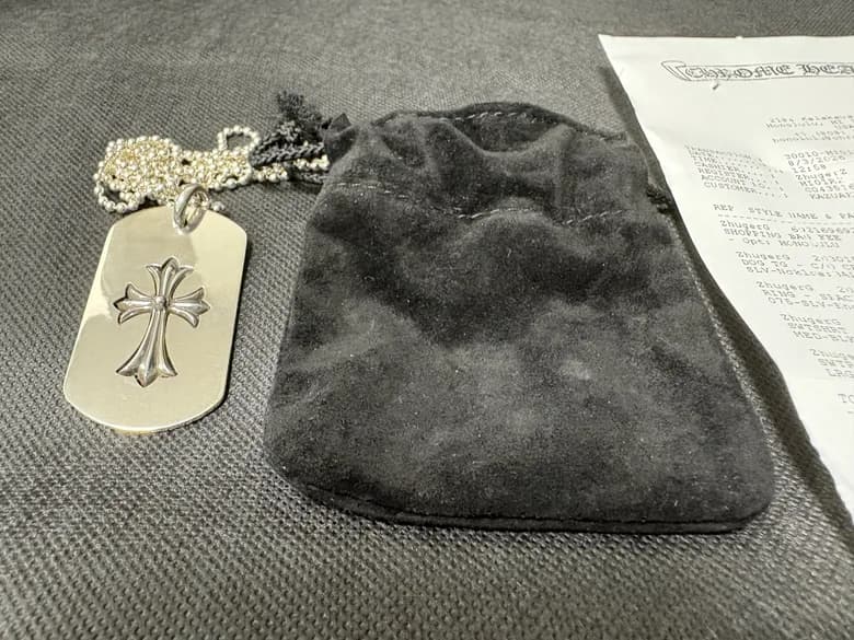 CHROME HEARTS クロス ドッグタグ ネックレス - 商品写真 2/3