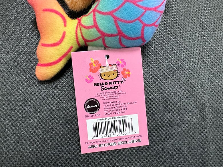 HAWAIIハワイ ハローキティのかわいらしいトートバッグ+キーホルダー+ぬいぐるみ - 商品写真 8/9