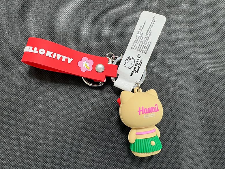 HAWAIIハワイ ハローキティのかわいらしいトートバッグ+キーホルダー+ぬいぐるみ - 商品写真 7/9
