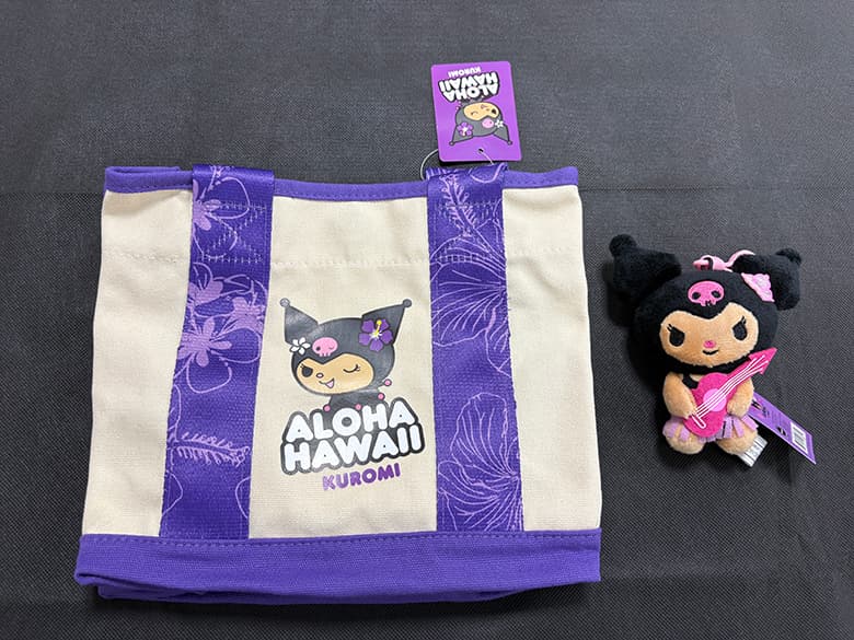 HAWAII ハワイ クロミのミニトートバッグとぬいぐるみセット - 商品写真 5/6