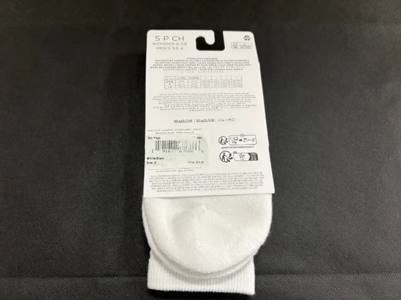 スローバックソックス ホワイト×ブラック サイズS - 商品写真 4/4