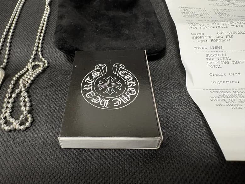 CHROME HEARTS カットアウトクロス ラージ ドッグタグ ボールチェーン ネックレス SV925 - 商品写真 5/5