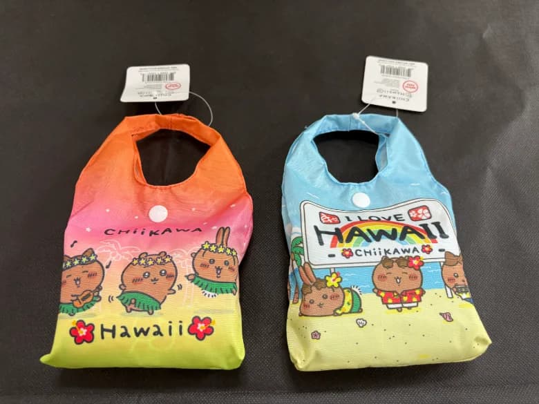折りたたみ 日焼け ちいかわ ハワイ限定 ハワイアンエコバック - 商品写真 6/7