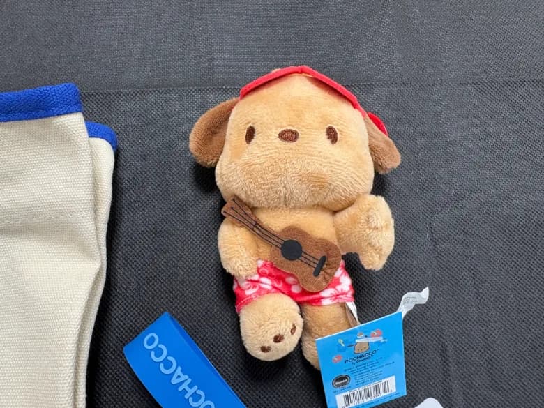 HAWAII ハワイ ポチャッコのミニトートバッグ+キーホルダー+マスコット - 商品写真 4/11