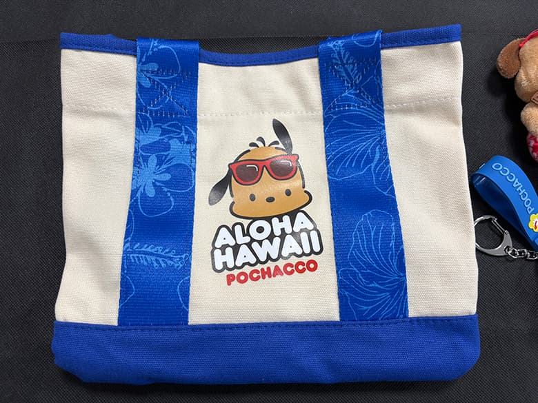 HAWAII ハワイ ポチャッコのミニトートバッグ+キーホルダー+マスコット - 商品写真 3/11
